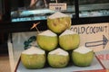 Green coconuts for sale Royalty Free Stock Photo