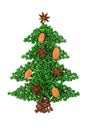 Green Coffee Christmas Tree Royalty Free Stock Photo