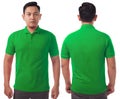 Green Collared Shirt Design Template