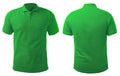 Green Collared Shirt Design Template