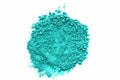 Green color background of chalk powder. Royalty Free Stock Photo