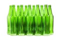 Green color bottles isolated Royalty Free Stock Photo
