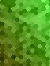 Green color hexagonal honey comb background