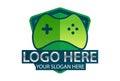 Green Color Joy Stick Game Logo Design