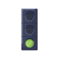 Green color signal on traffic light. Semaphore led lamp allowing movement, driving and going. Street stoplight for road