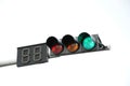 Green color traffic light Royalty Free Stock Photo