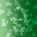 Green color triangle Vector Background
