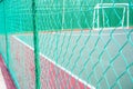 Green colored chain link fencing