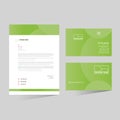 vector letterhead and business card Royalty Free Stock Photo