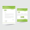 vector letterhead and business card Royalty Free Stock Photo