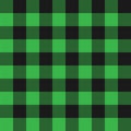 Green colour lumberjack plaid pattern, vector illustration Royalty Free Stock Photo
