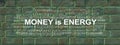 Money is Energy Word Cloud Concept Royalty Free Stock Photo