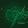 Green compass background