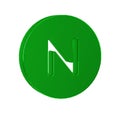 Green Compass north icon isolated on transparent background. Windrose navigation symbol. Wind rose sign.