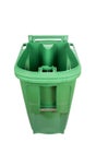 Green Compost and Recycle Bin Isolated on White #1 Royalty Free Stock Photo
