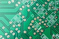 Green Computer Chip Technology close up