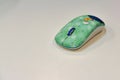 Green computer wireless mouse