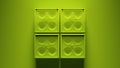 Green Concert Speakers Vintage Music Audio Equipment Post-Punk Stereo with Green Background