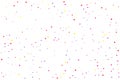 Green Confetti Background. Red Round Wedding. Purple Bubble Vector. Yellow Falling Random. Pink Glitter Vector. Orange Texture Vec Royalty Free Stock Photo