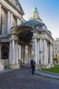 The green copper domed entrance to Belfast`s City Hall