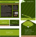 Green corporate identity design