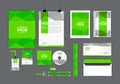 Green corporate identity template for your business