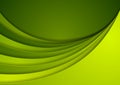 Green corporate wavy abstract background