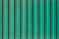 Green Corrugated Metal Panel Texture