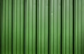 Green corrugated metal sheet Royalty Free Stock Photo