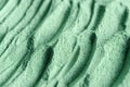 Green cosmetic clay powder texture close up Royalty Free Stock Photo