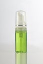 Green Cosmetic Product Pump Bottle for Mockup