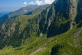 The town on the rocky coast in the middle of green countryside , Europe, Greece, Aetolia Acarnania, Kato Vasiliki towards Patras, Royalty Free Stock Photo