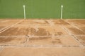 Green covered fronton court for playing hand Pelota, Spain