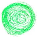 Green crayon circle