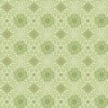 Green and cream beautiful seamless floral pattern tile. garden and nature background and wallpaper