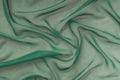 Green crepe de chine