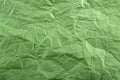 Green crepe Wrinkled Paper Texture background abstract Royalty Free Stock Photo