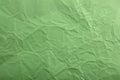 Green crepe Wrinkled Paper Texture background abstract Royalty Free Stock Photo