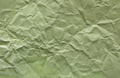 Green crepe Wrinkled Paper Texture background abstract Royalty Free Stock Photo