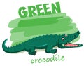 A Green crocodile concept