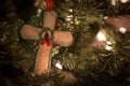 Green cross with Christmas prayer