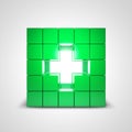 Green cross health symbol