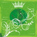 Green crown background Royalty Free Stock Photo