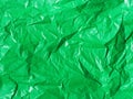 Green crumpled paper background Royalty Free Stock Photo