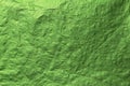 Green crumpled paper background Royalty Free Stock Photo