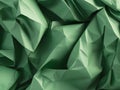 Green crumpled paper texture abstract background Royalty Free Stock Photo