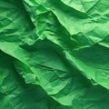 Green crumpled paper texture abstract background Royalty Free Stock Photo