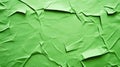 Green Crumpled Paper Texture Creating a Striking Visual Background