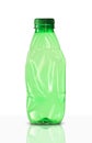 Green crushed plastic bottle Royalty Free Stock Photo