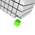 Green cube concept